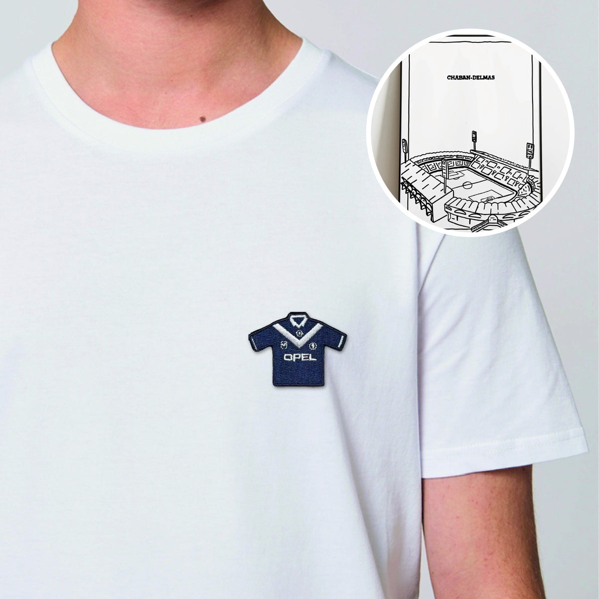 T-shirt "Marine et Blanc" & Poster "Chaban-Delmas"⎜Bordeaux