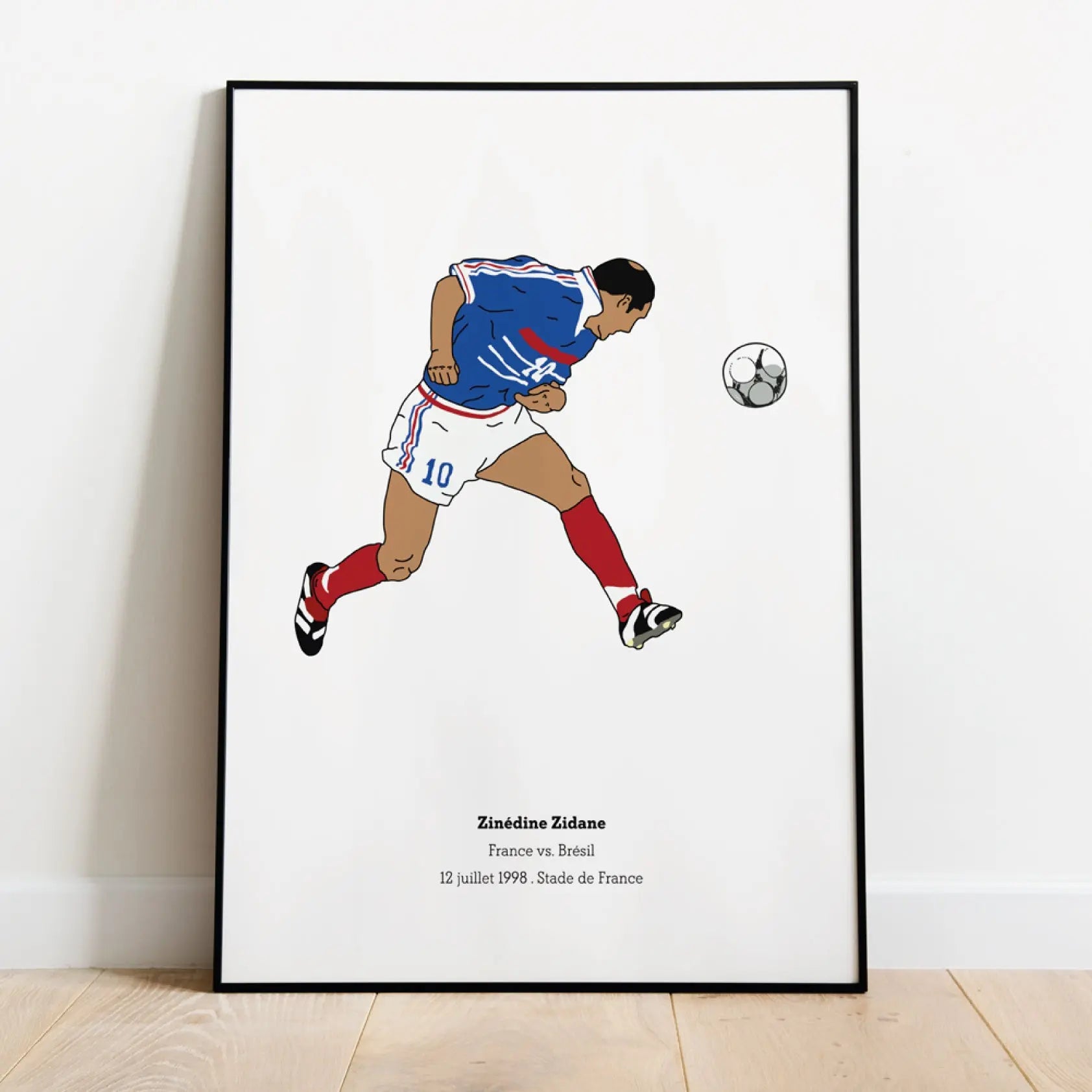 T-shirt "Zidane 98" & Poster "12 juillet"⎜France Maison Ferveur