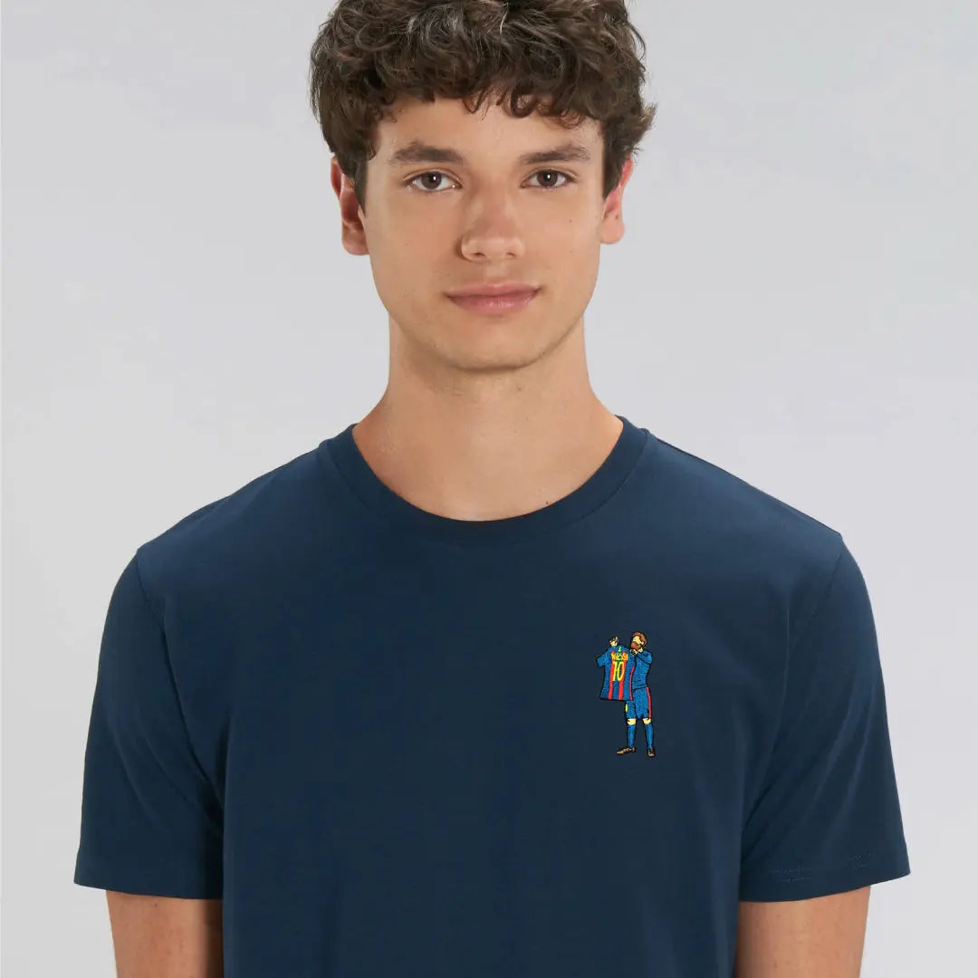 T-shirt brodé "Messi"⎜Barcelone