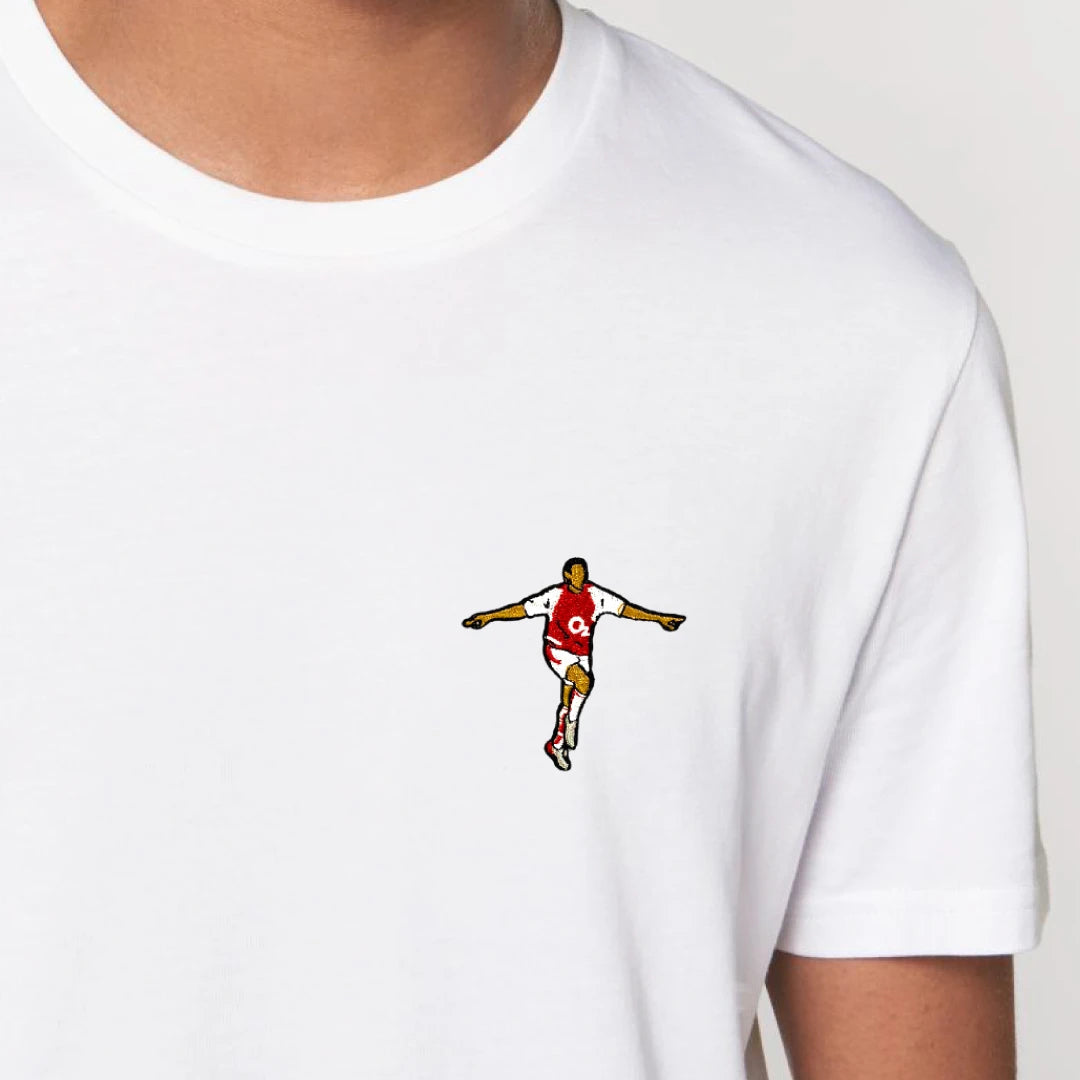 T-shirt brodé "Henry"⎜Arsenal - Maison Ferveur