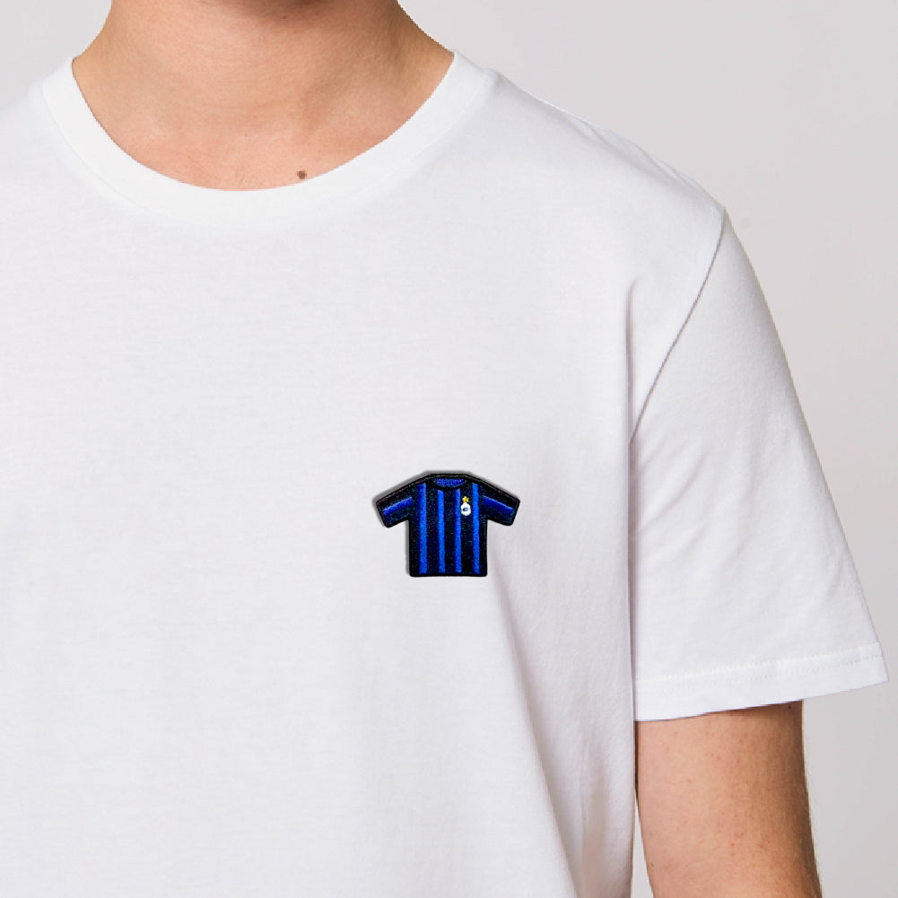 T-shirt brodé "Blauw en Zwart"⎜Bruges - Maison Ferveur