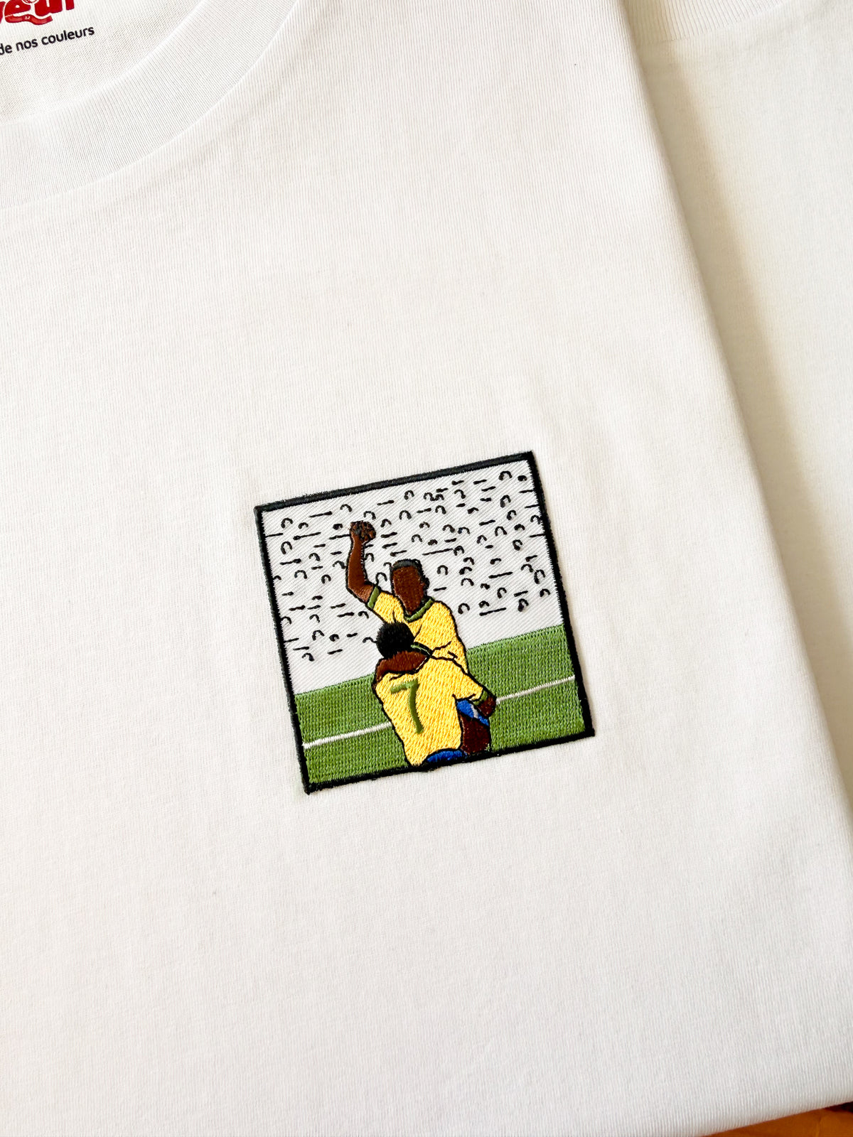 T-shirt brodé "Pelé 1970"⎜Brésil