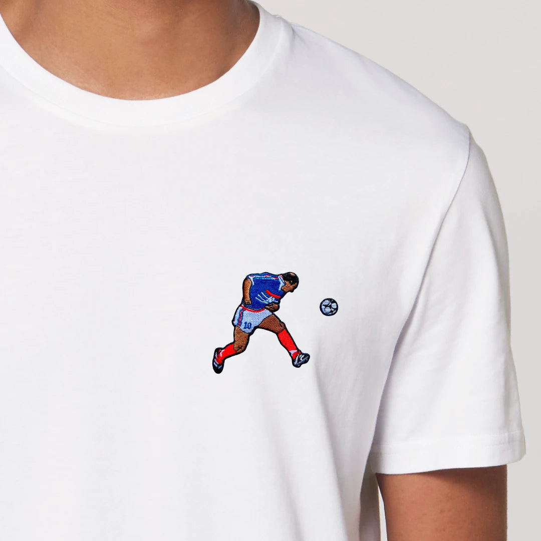 T-shirt brodé "Zidane 98"⎜France - Maison Ferveur