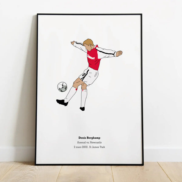 Poster de foot - Poster "Bergkamp"⎜Arsenal - Maison Ferveur