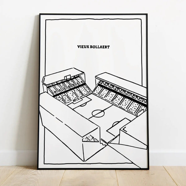 Poster de foot - Poster "Vieux Bollaert"⎜Lens - Maison Ferveur