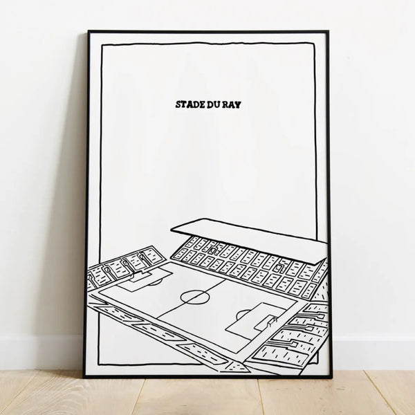 Poster de foot - Poster "Le Ray"⎜Nice - Maison Ferveur