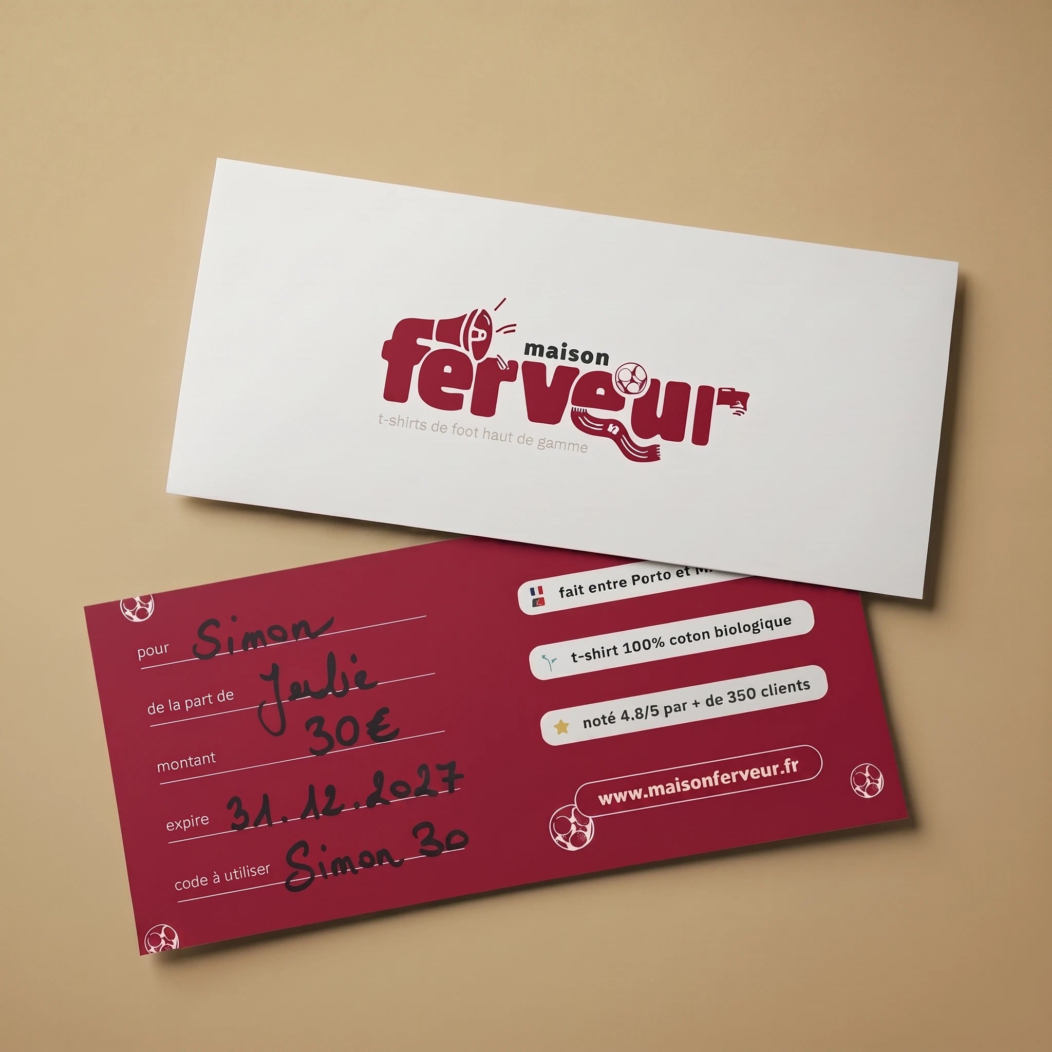 Carte Cadeau - Maison Ferveur