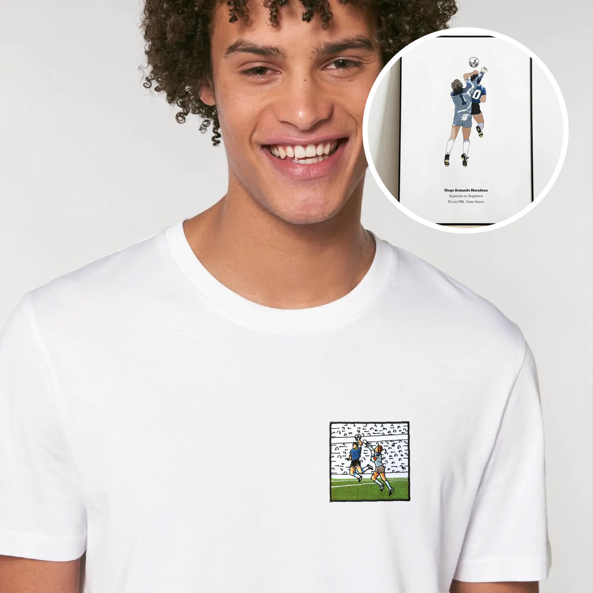 T-shirt "DIOS 1986" & Poster "Main de Dieu"⎜Argentine