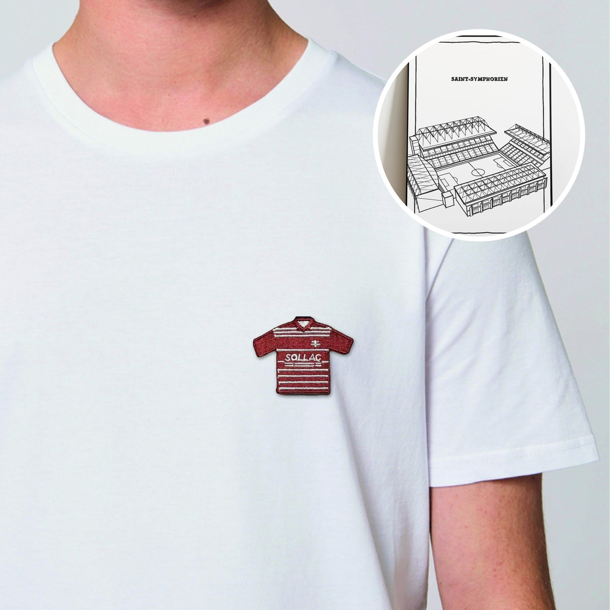 T-shirt "Grenat" & Poster "Saint-Symphorien"⎜Metz