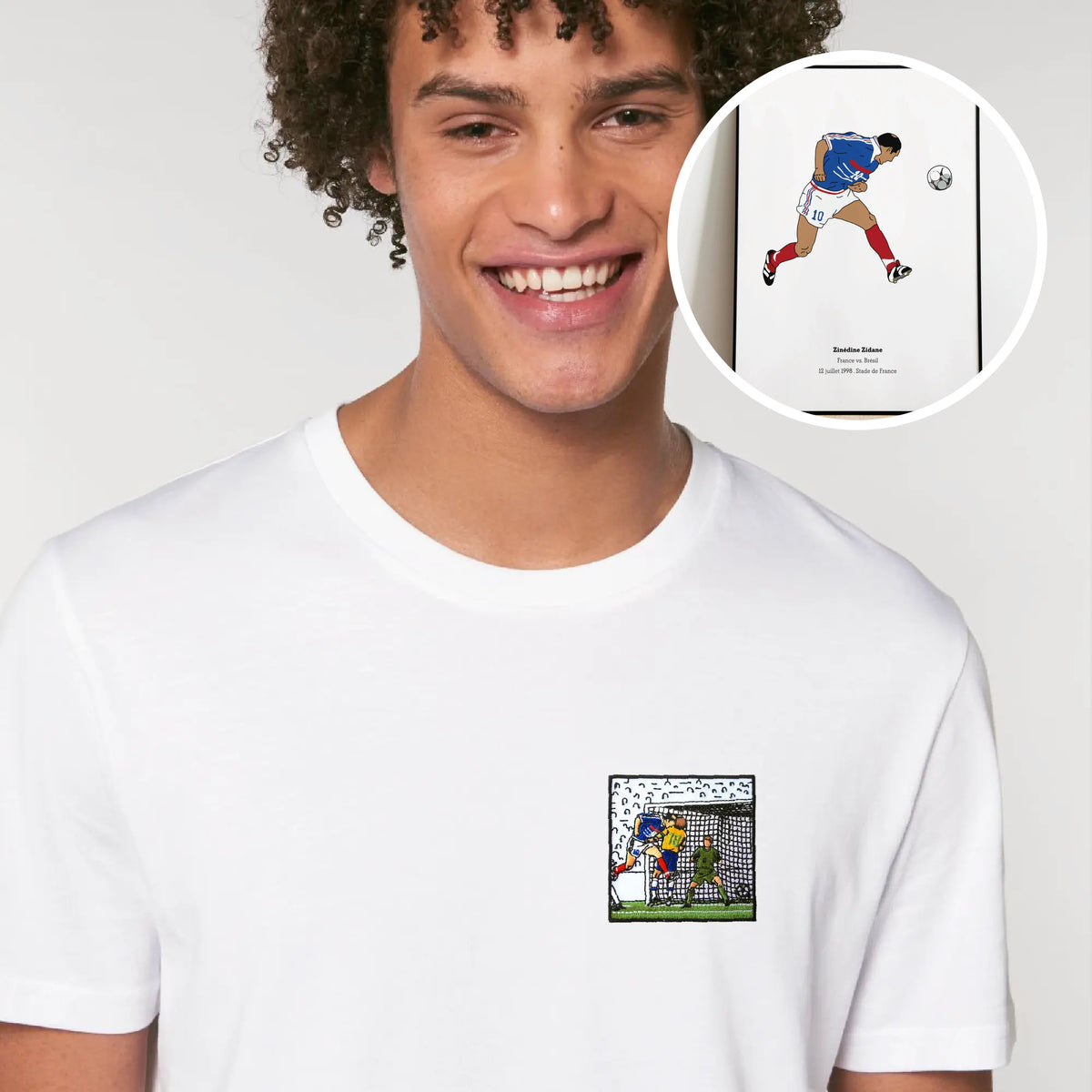 T-shirt "Zizou 1998" & Poster "12 Juillet"⎜France