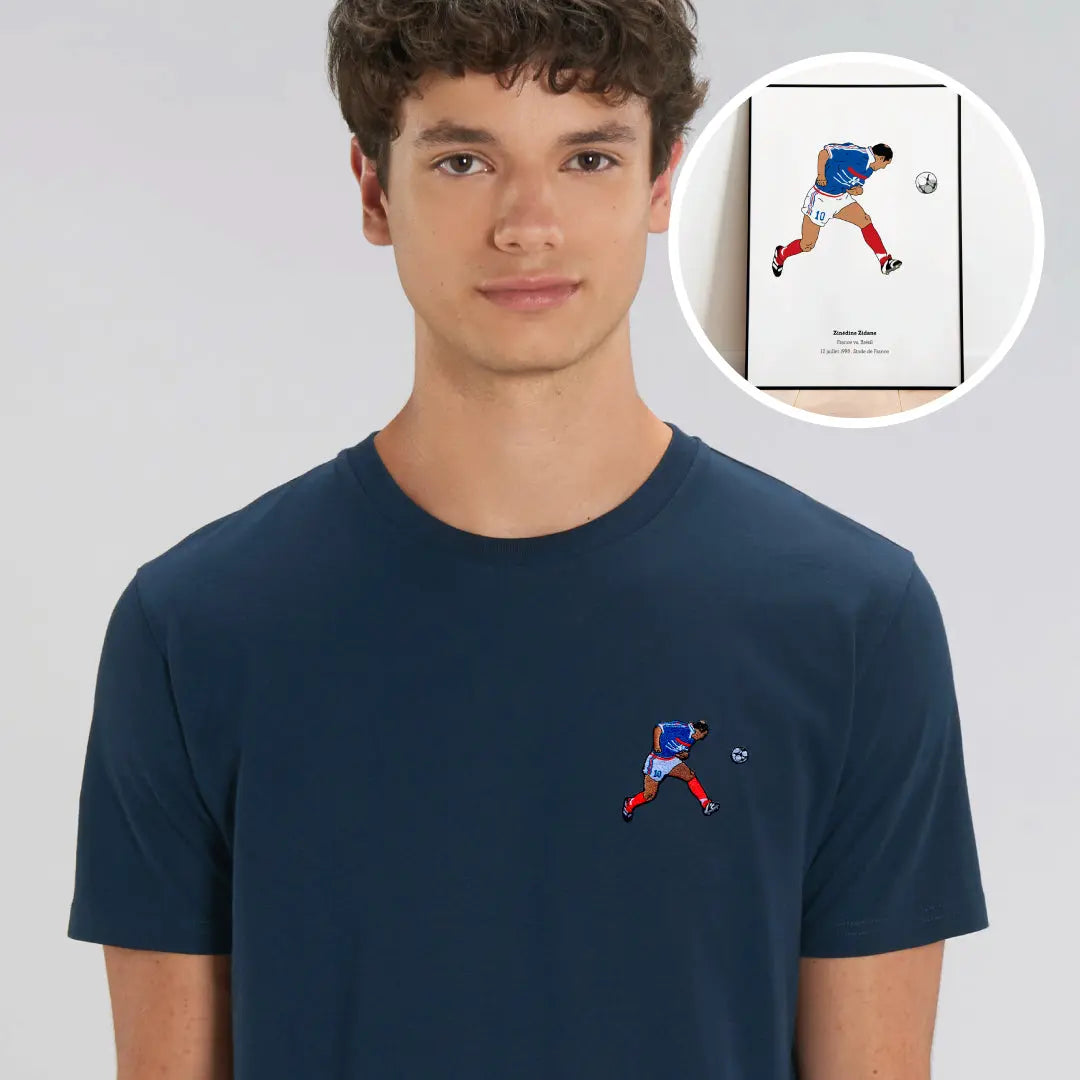 T-shirt "Zidane 98" & Poster "12 juillet"⎜France Maison Ferveur