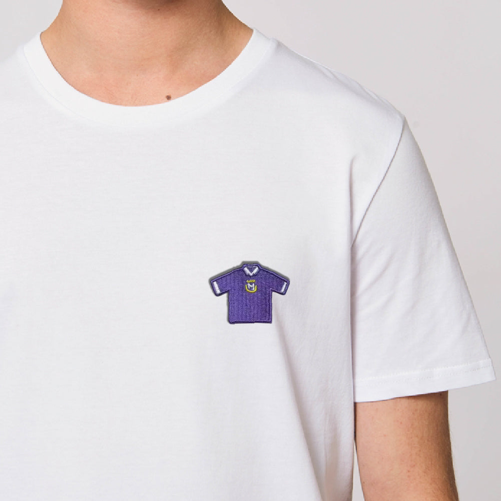 T-shirt brodé "Mauves"⎜Anderlecht - Maison Ferveur