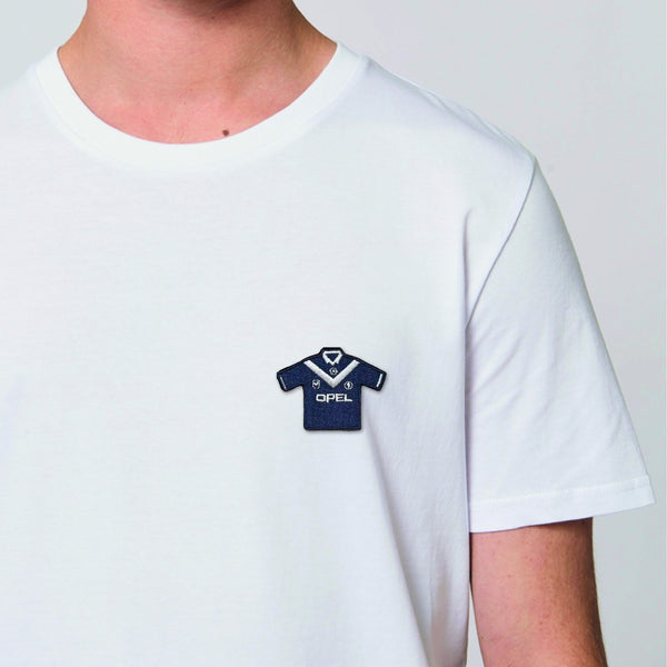 T-shirt brodé "Marine et Blanc"⎜Bordeaux