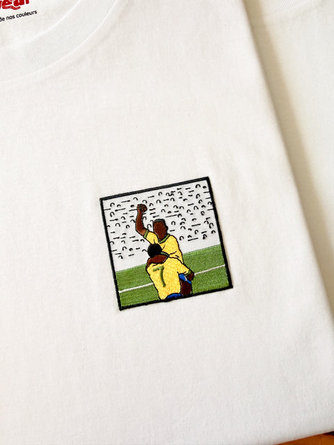 T-shirt brodé "Pelé 1970"⎜Brésil