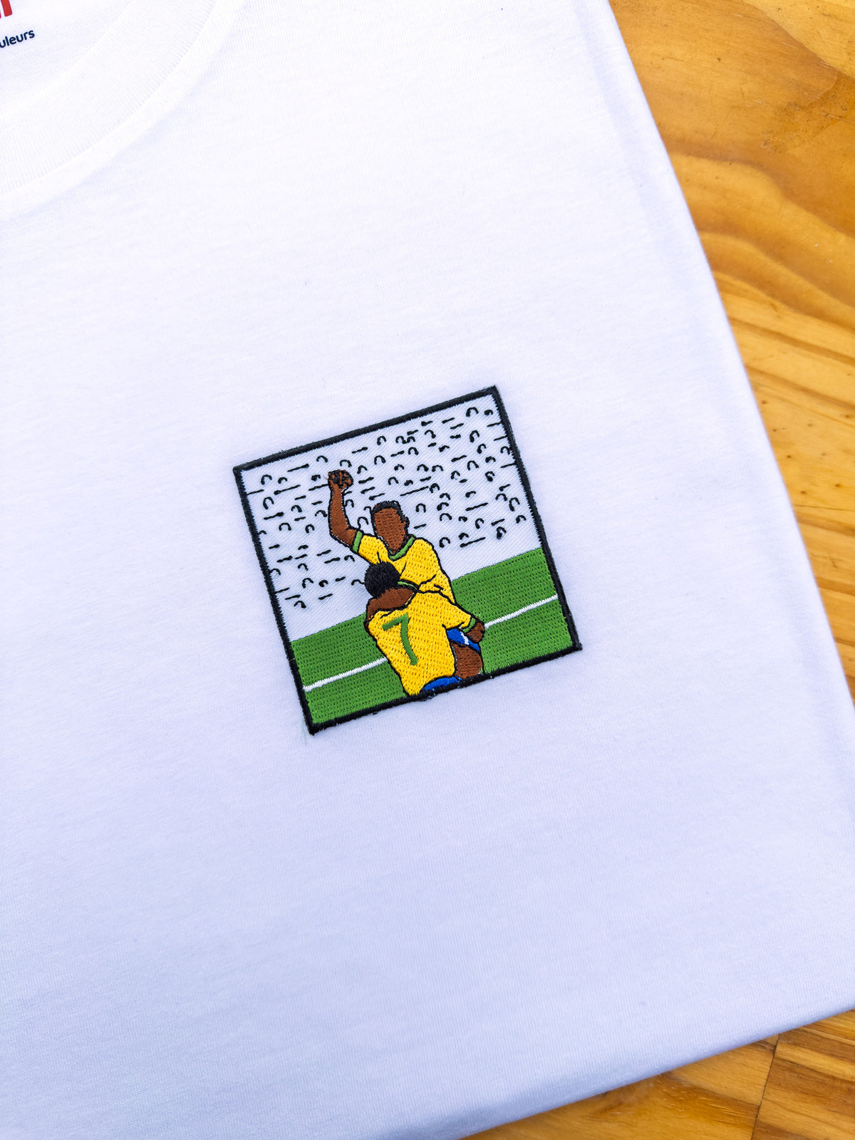 T-shirt brodé "Pelé 1970"⎜Brésil