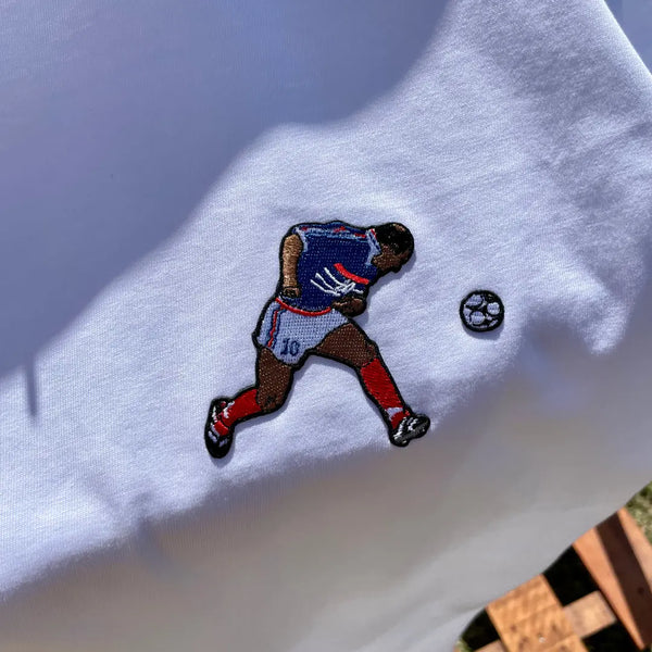 T-shirt brodé "Zidane 98"⎜France