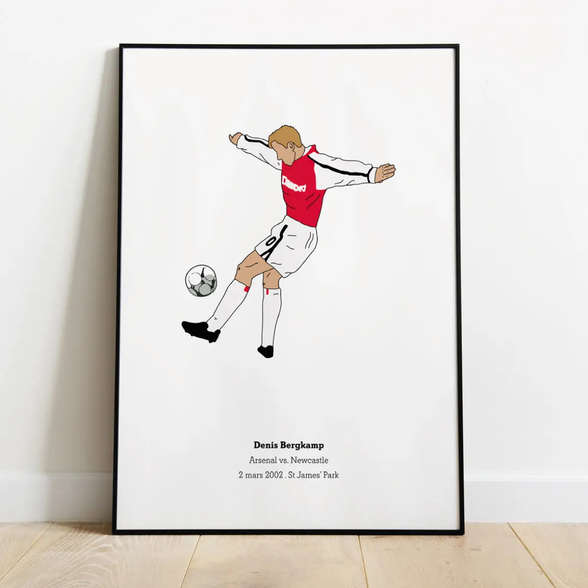 Poster "Bergkamp"⎜Arsenal Maison Ferveur