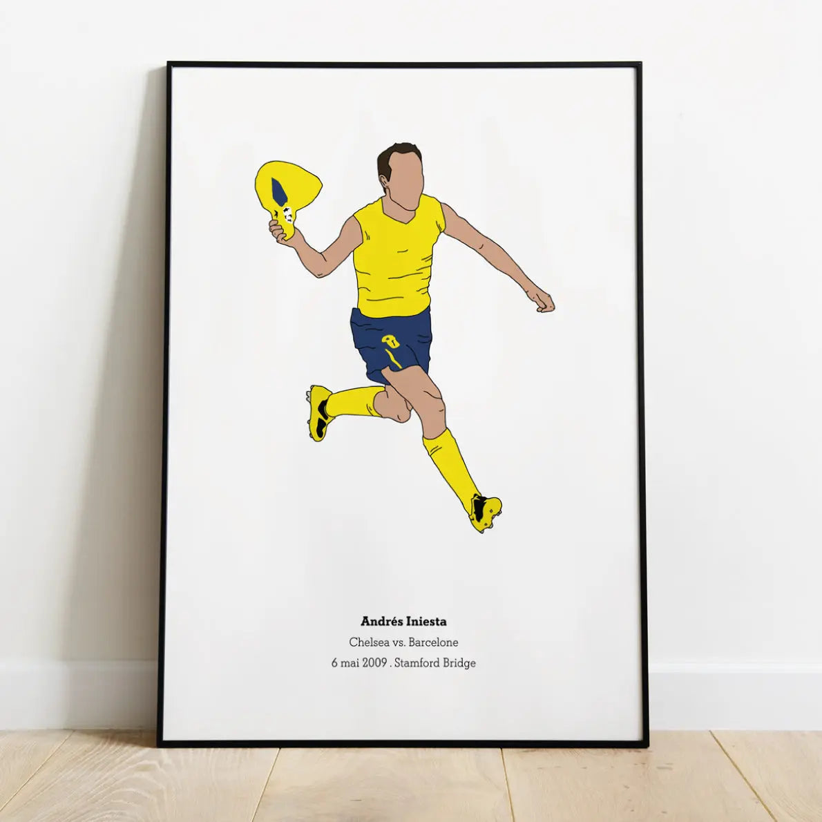 Poster "Iniesta"⎜Barcelone Maison Ferveur