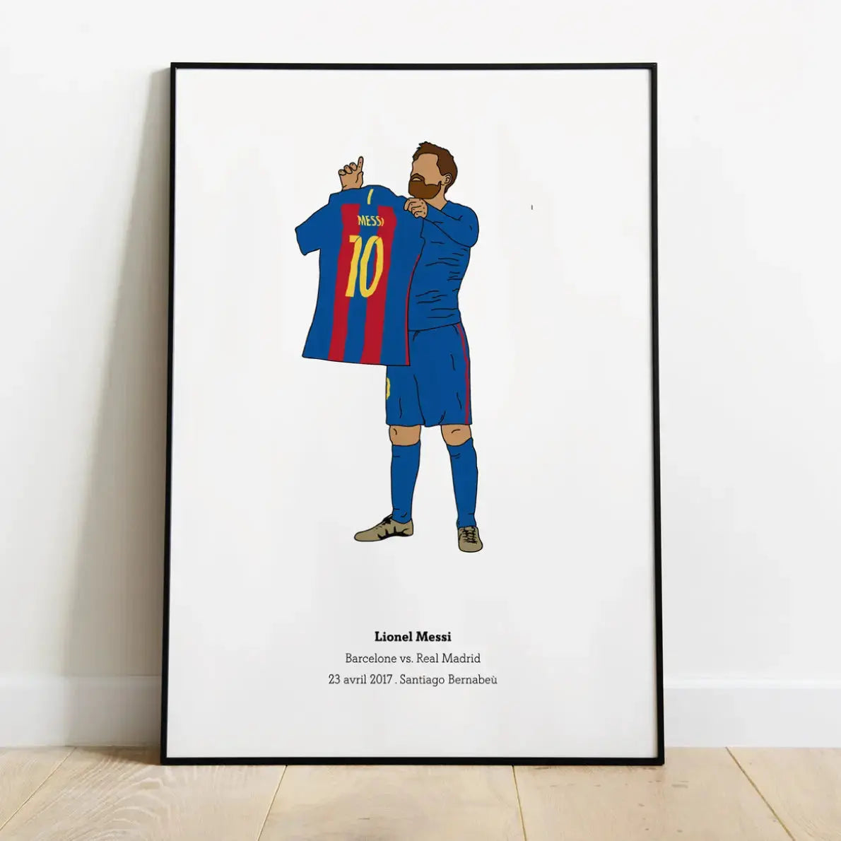 Poster "Messi"⎜Barcelone Maison Ferveur