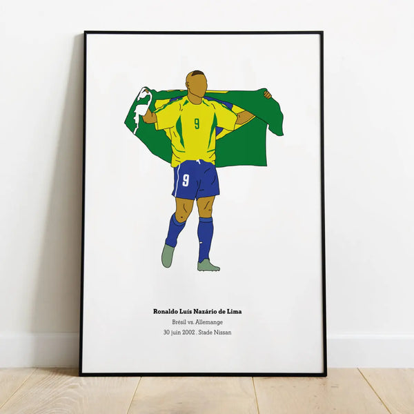 Poster de foot - Poster "R9"⎜Brésil - Maison Ferveur