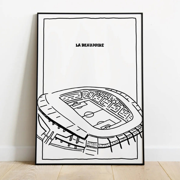 Poster de foot - Poster "Beaujoire"⎜Nantes - Maison Ferveur
