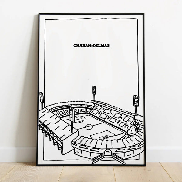 Poster de foot - Poster "Chaban-Delmas"⎜Bordeaux - Maison Ferveur